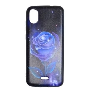 Black Pure Rose Starry Sky Soft Flexible Phone Case